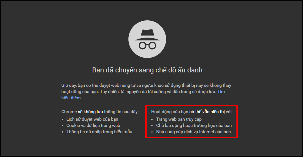 mẹo sử dụng windows 10 ctrl + Shift + N mở tab ẩn danh