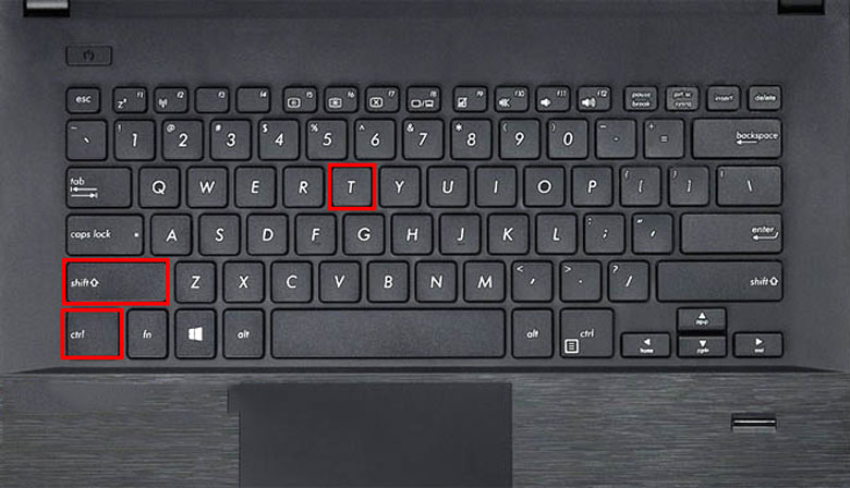 mẹo sử dụng laptop ctrl + shift + T