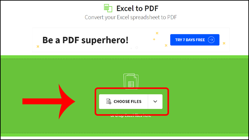 chuyển file excel sang pdf phần mềm smallpdf