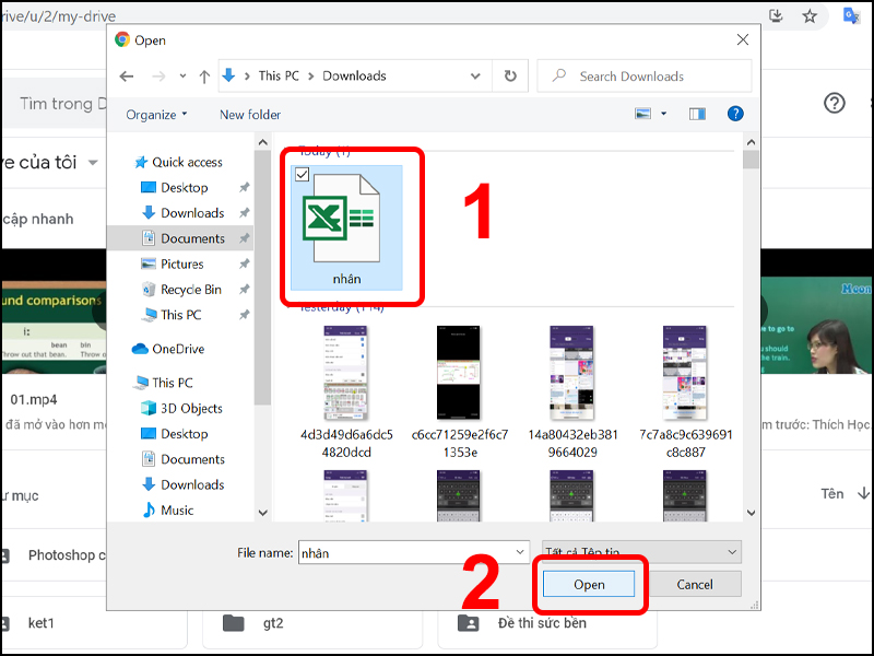 Dùng google drive chuyển đổi pdf