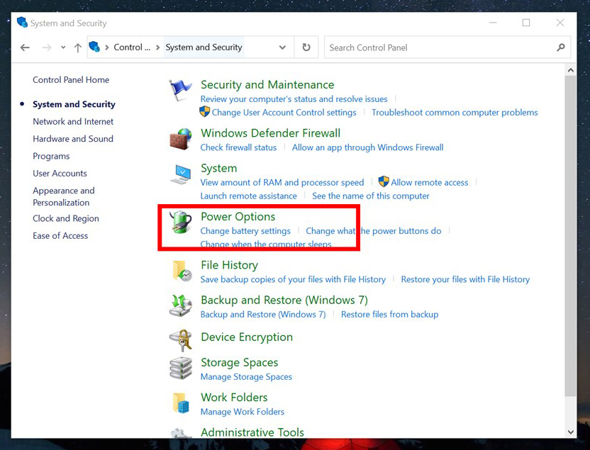 Cách làm mát máy tính laptop qua điều chỉnh Power Option